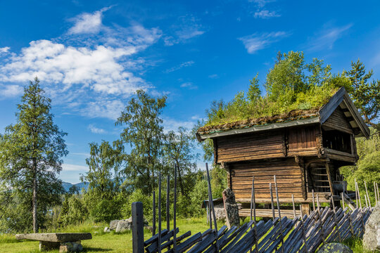 Stabbur  the food storehouse on the old Norwegian farm