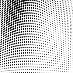 Abstract halftone wave dotted background