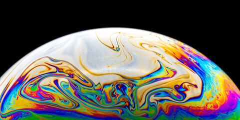 Colorful bubble dome