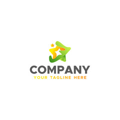 Fluid Star Logo For Company Brand