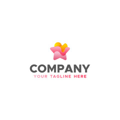 Fluid Star Logo For Company Brand