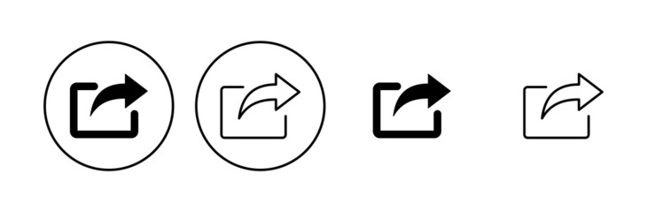 Share icon set. Sharing vector icon