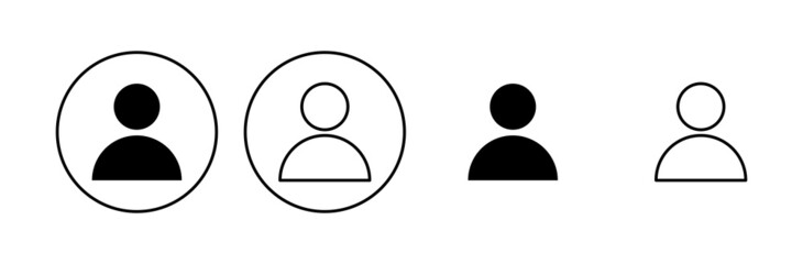 People icon set. person icon vector. User Icon vector
