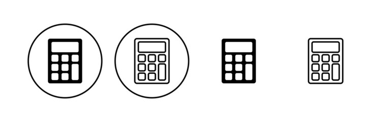 Calculator icon set. Accounting calculator icon. calculator vector