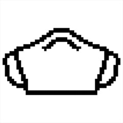 Surgical Mask Icon Pixel Art Y_2108001