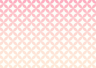 背景　七宝　グラデーション　ピンク
