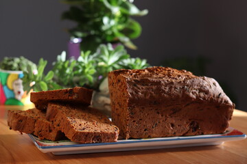 chocolate cake on a plate