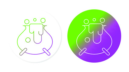 potion pot, gradient line vector icons set for web design, templates, infographics and more