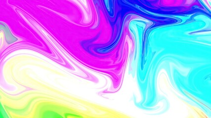 Colorful paint mix with gradient vivid colors