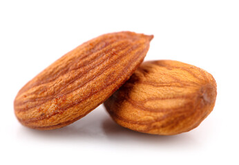 almonds isolated on white background
