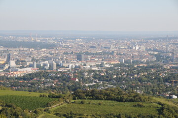 Blick auf Wien vom Kahlenberg, Wien, Österreich, 25.08.2009
