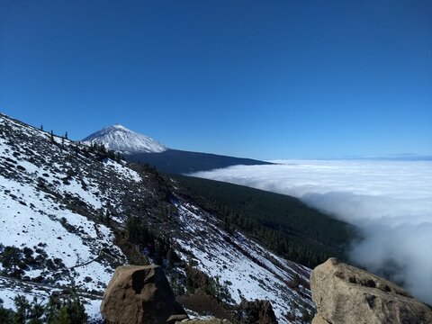 snow covered mountain