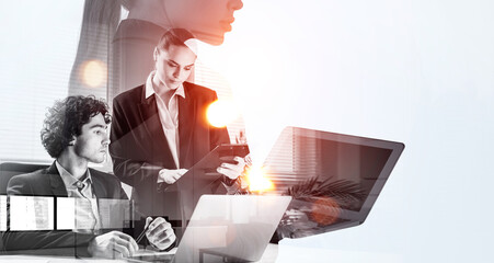 Business people are finding strategy to increase income of compa © ImageFlow
