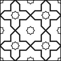 Seamless abstract architectural pattern tiles background.