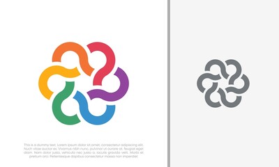 Global Community Logo Icon Elements Template. Community human Logo template vector. Community health care. Abstract Community logo