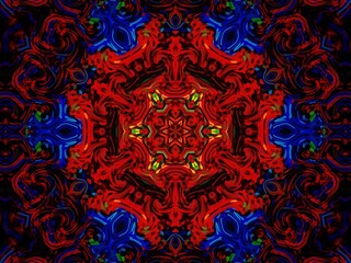 Abstract Kaleidoscope Digital Art Background Wallpaper