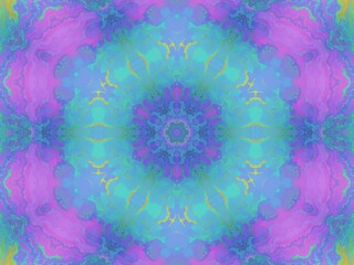Abstract Kaleidoscope Digital Art Background Wallpaper