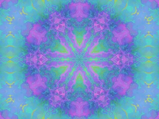 Abstract Kaleidoscope Digital Art Background Wallpaper