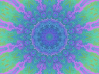 Abstract Kaleidoscope Digital Art Background Wallpaper