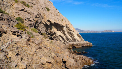 Beautiful coastline by the sea