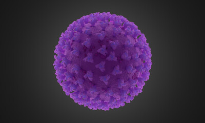 Coronavirus variant medical illustration