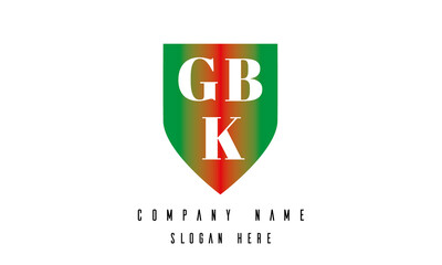 GBK shield creative latter logo victor