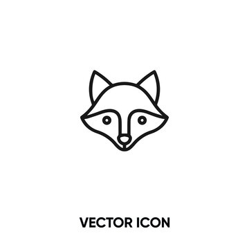 Fox vector icon. Modern, simple flat vector illustration for website or mobile app.Fox head symbol, logo illustration. Pixel perfect vector graphics	