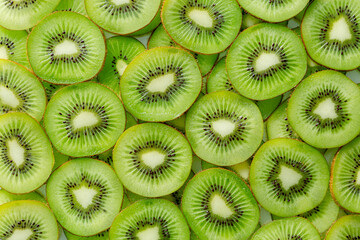 Kiwi Macro,Fresh Kiwi fruit sliced use for background