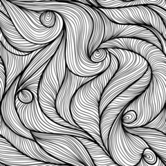 Seamless pattern with flow lines and swirls, textured background for your design projects, textile, wrapping, wallpaper, web