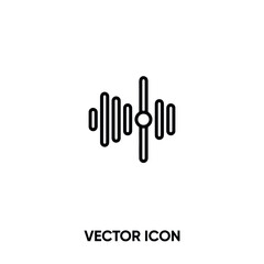 Audio record vector icon. Modern, simple flat vector illustration for website or mobile app.Voice record symbol, logo illustration. Pixel perfect vector graphics	