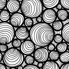 Seamless pattern with flow circles, textured background for your design projects, textile, wrapping, wallpaper, web