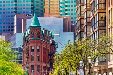 Fotobehang Toronto Flatiron or Gooderham Building in Toronto, Canada. Colonial architecture  © TOimages