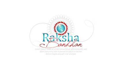 Vector Illustration of Happy Rakhi Festival Greeting Background.