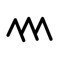 simple minimalist mountain tourism logo template for tourism, travel business, and business logo template