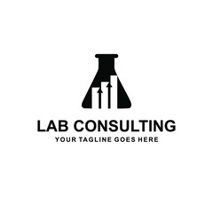 business consulting with lab company logo