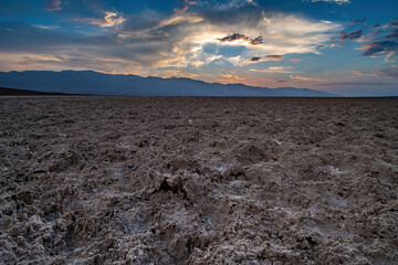 BADWATER BASIN AT SUNSET DEATH VALLEY NP 2