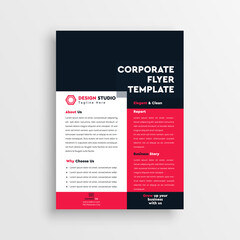 Abstract flyer design background. Brochure template - Flyer brochure design, business cover size A4 template, geometric rhombus red color