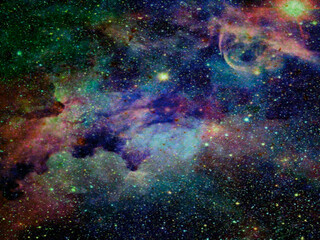 Obraz na płótnie Canvas night sky with stars and universe as an abstract background