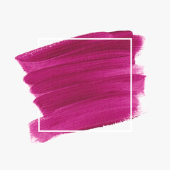 Fototapeta premium Logo brush stroke acrylic paint background vector illustration. Perfect design for headline and sale banner. 