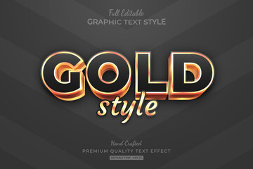 Obraz premium Gold Editable Premium Text Effect Font Style
