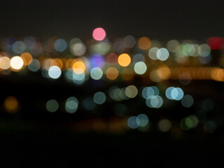 Colorful blurred abstract bokeh background.