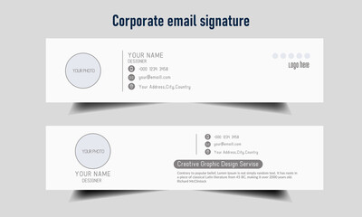 Corporate Email Signature template design