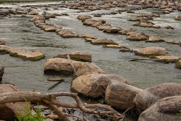 Rock Dam On The Red River
