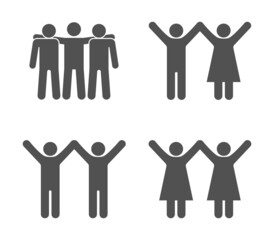 friends friendship group of person icon