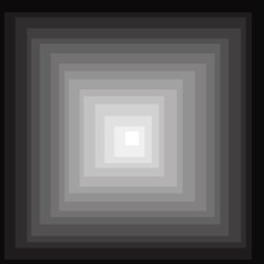 White tonnel. Vector squares in one from black to white.