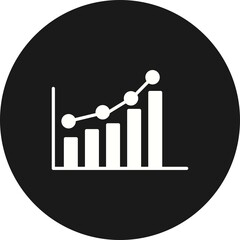 Growth Glyph Inverted Icon Design