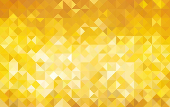 Geometric abstract pattern gold yellow and brown  triangle vector .background texture .