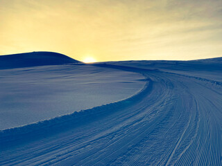 Cross country skiing at Norefjell, Norway