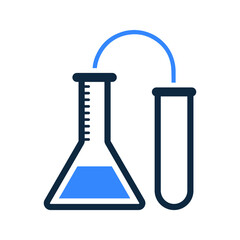 Chemistry, laboratory icon. Simple editable vector illustration.