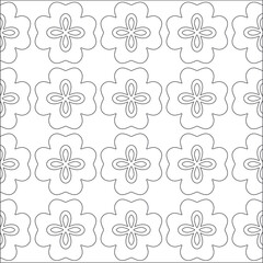  Vector pattern with symmetrical elements . Repeating geometric tiles from striped elements. black patterns.